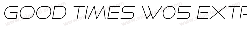 Good Times W05 Extra字体转换
